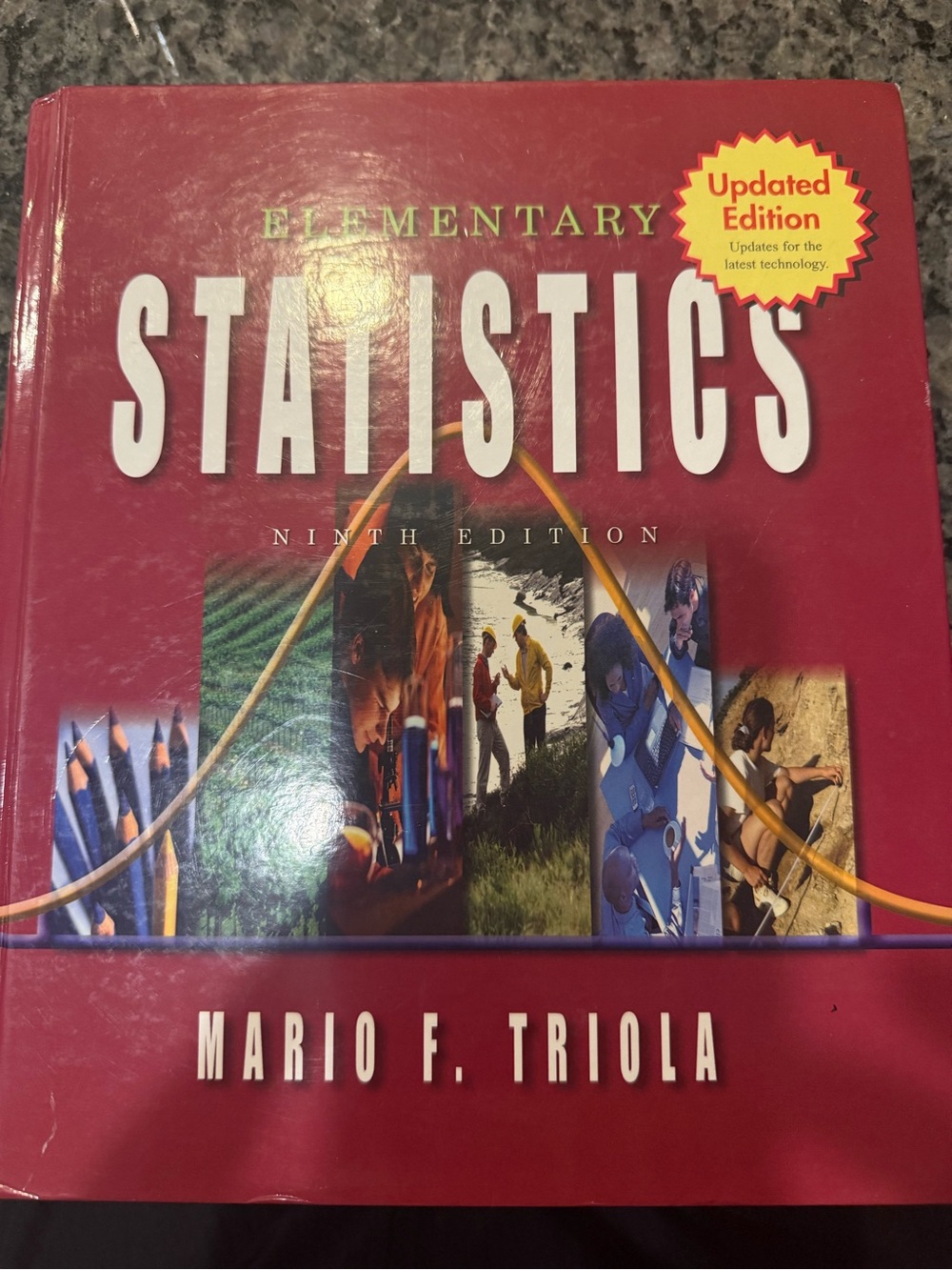 Elementary Statistics Textbook - Red